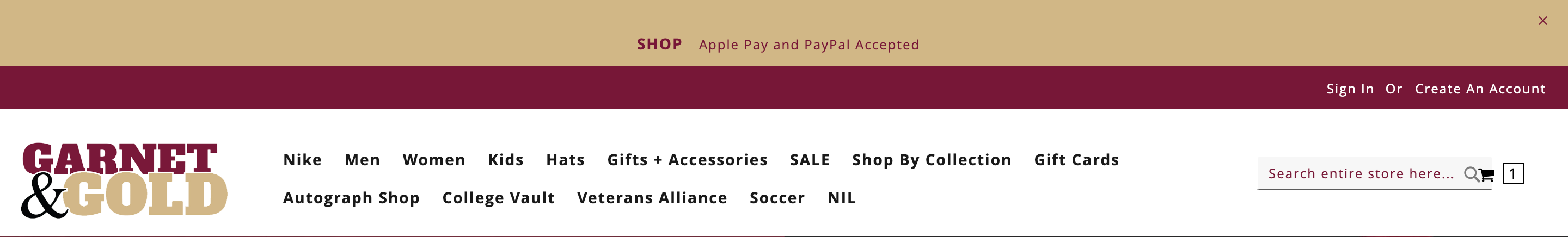 Garnet & Gold Returns & Exchanges